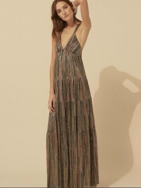 Ba&sh Multicoloured Shimmering Maxi Dress - Size 1 (US Medium or 2-4)